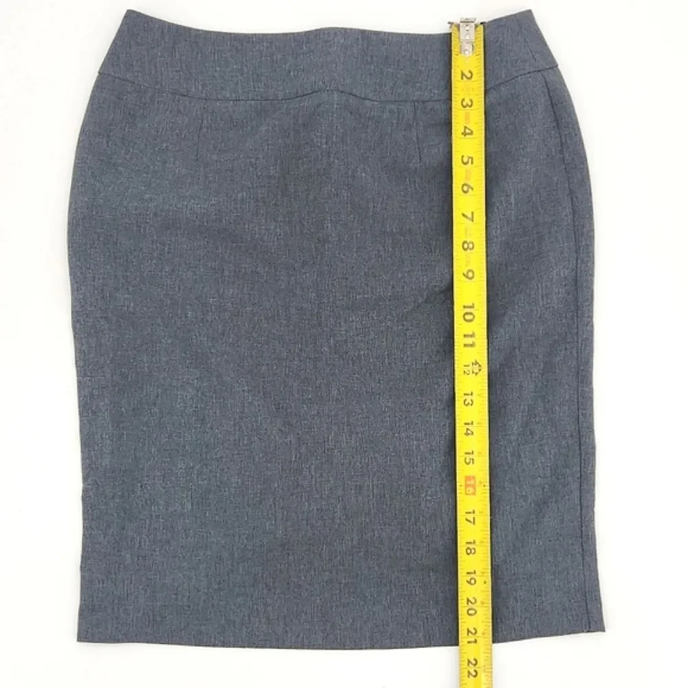 Executive Apparel Career Wear Skirt Size 6 Grey UltraLux Tailored Front 2304